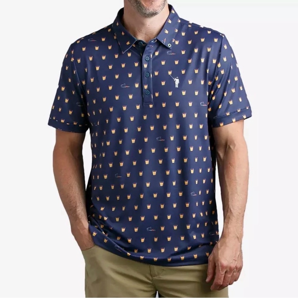 William Murray Golf “Old Fashion” performance stretch Polo